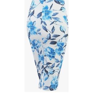 Blue and white pencil skirt, size S